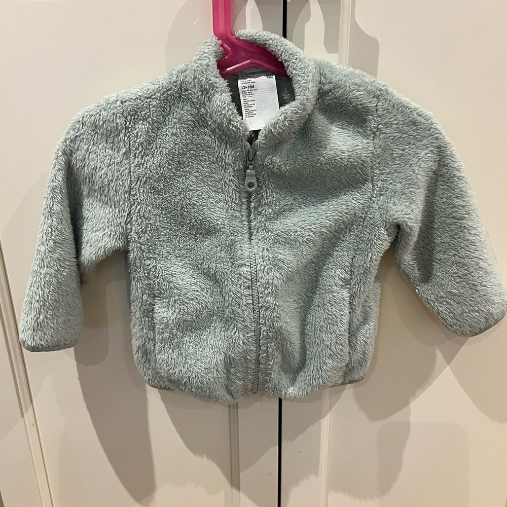 Uniqlo Cozy green Kids Jacket 12-18m